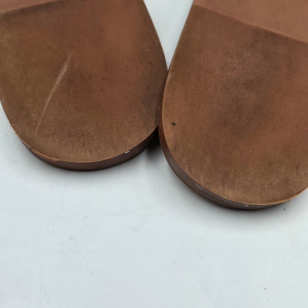 Zara Sandals Women 8/39 Slide Knotted Satin Gold Flat Slip On EUC Summer Chic - Picture 5 of 7